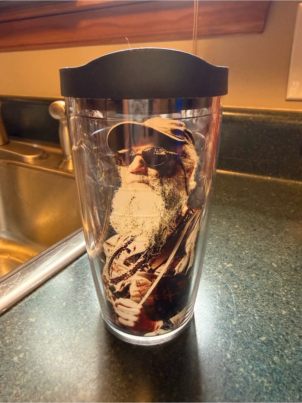 Tervis Insulated Tumbler 16 oz Duck Dynasty Uncle Si Travel Cup Black Lid
